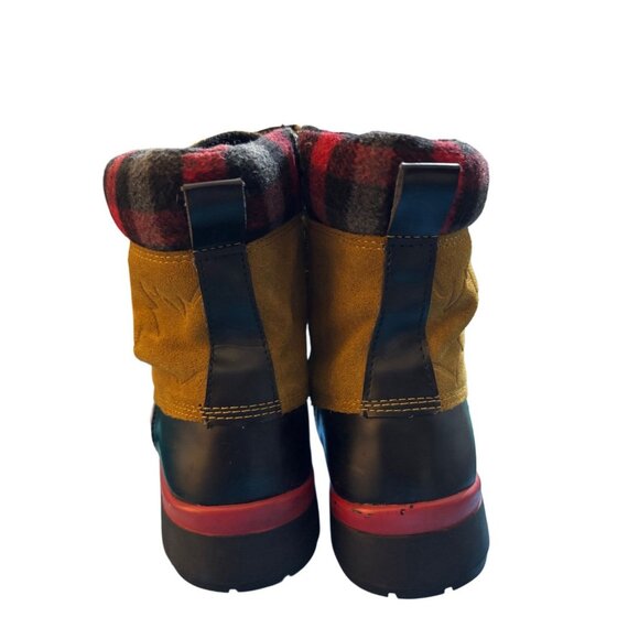 Cougar Totem Women’s Brown Waterproof Duck Boots Oak Leather Rubber Size 7M - Picture 6 of 8